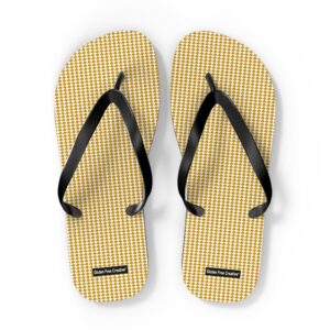 X-Large Unisex Flip Flops - Orange Love Gluten Free Creative® Design