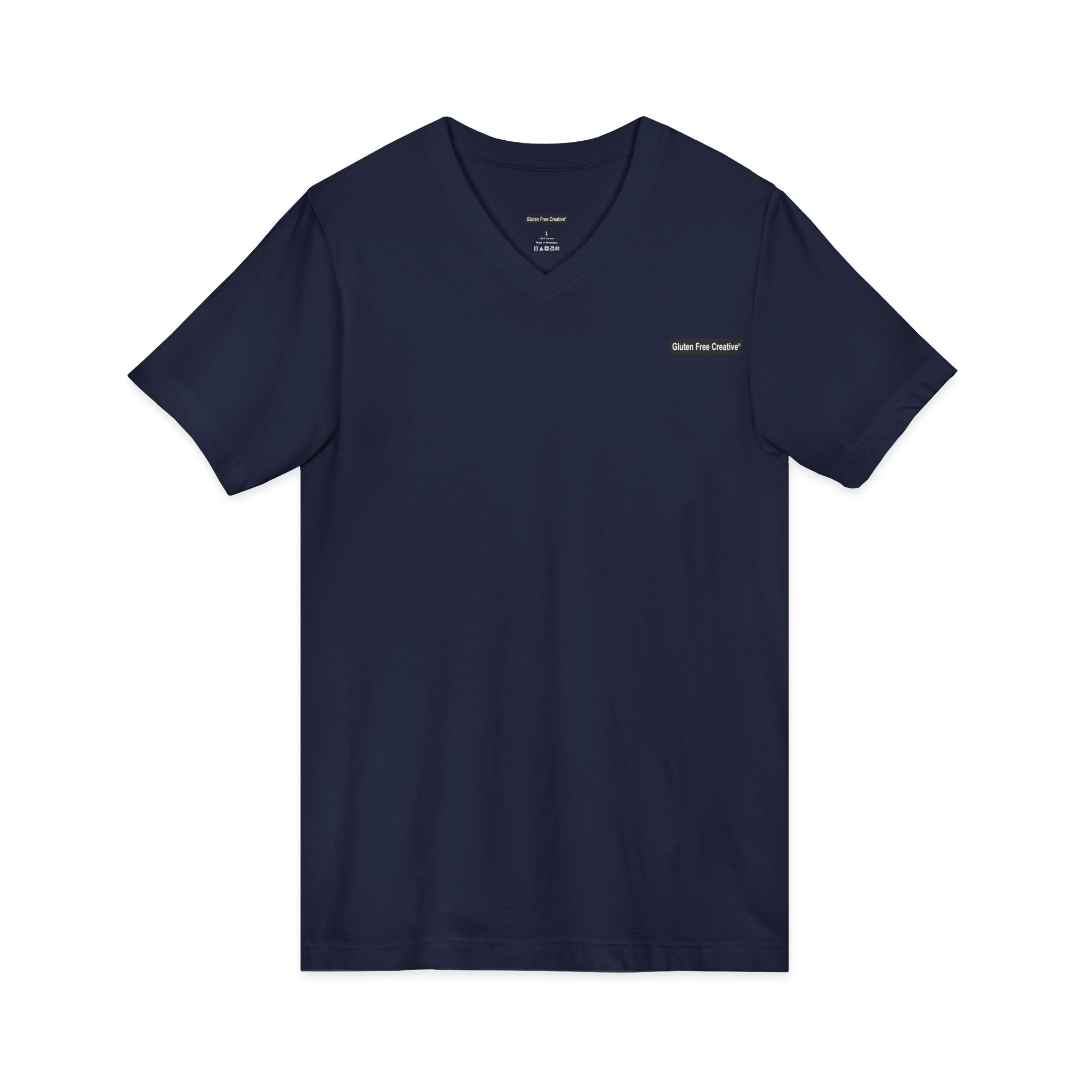 Unisex V-Neck T-Shirt - Gluten Free Creative® Logo Design - Image 11