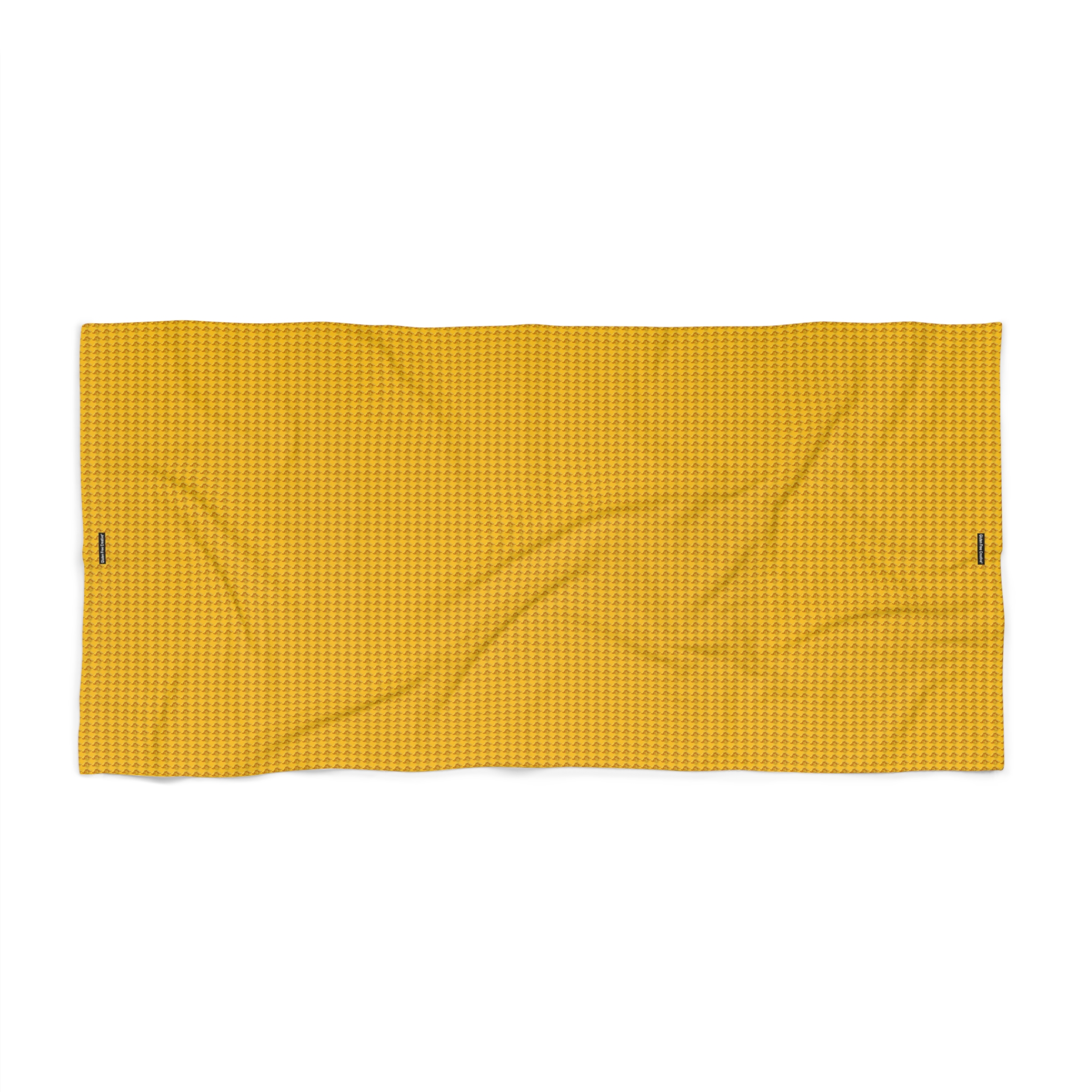 Beach and Bath Towel - Yellow Citrus Splash Gluten Free Creative® Design - Image 2