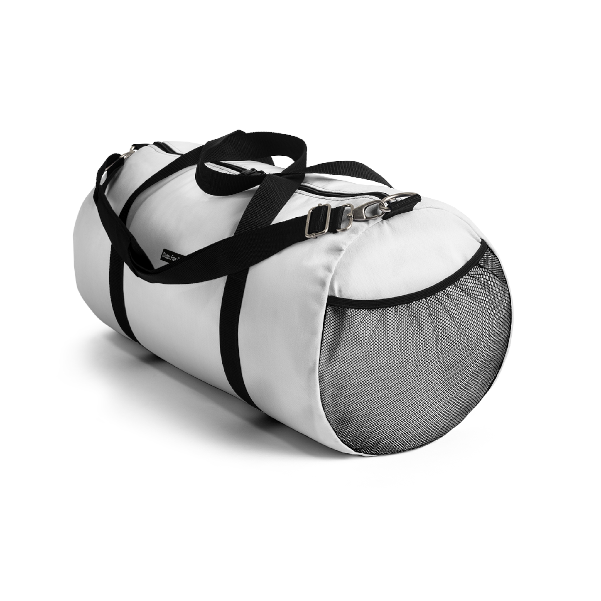 Duffel Bag - White Gluten Free Creative® Logo Design - Image 4