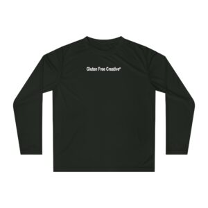 Unisex UPF 40 Sun Protection Shirt - Long Sleeve - Black Gluten Free Creative® Lg Logo Design