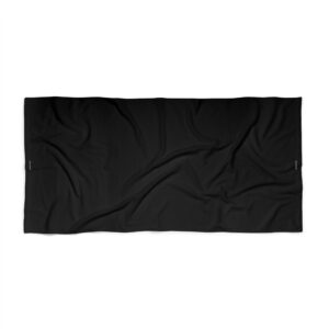 Beach and Bath Towel - Black Gluten Free Creative® Logo Design
