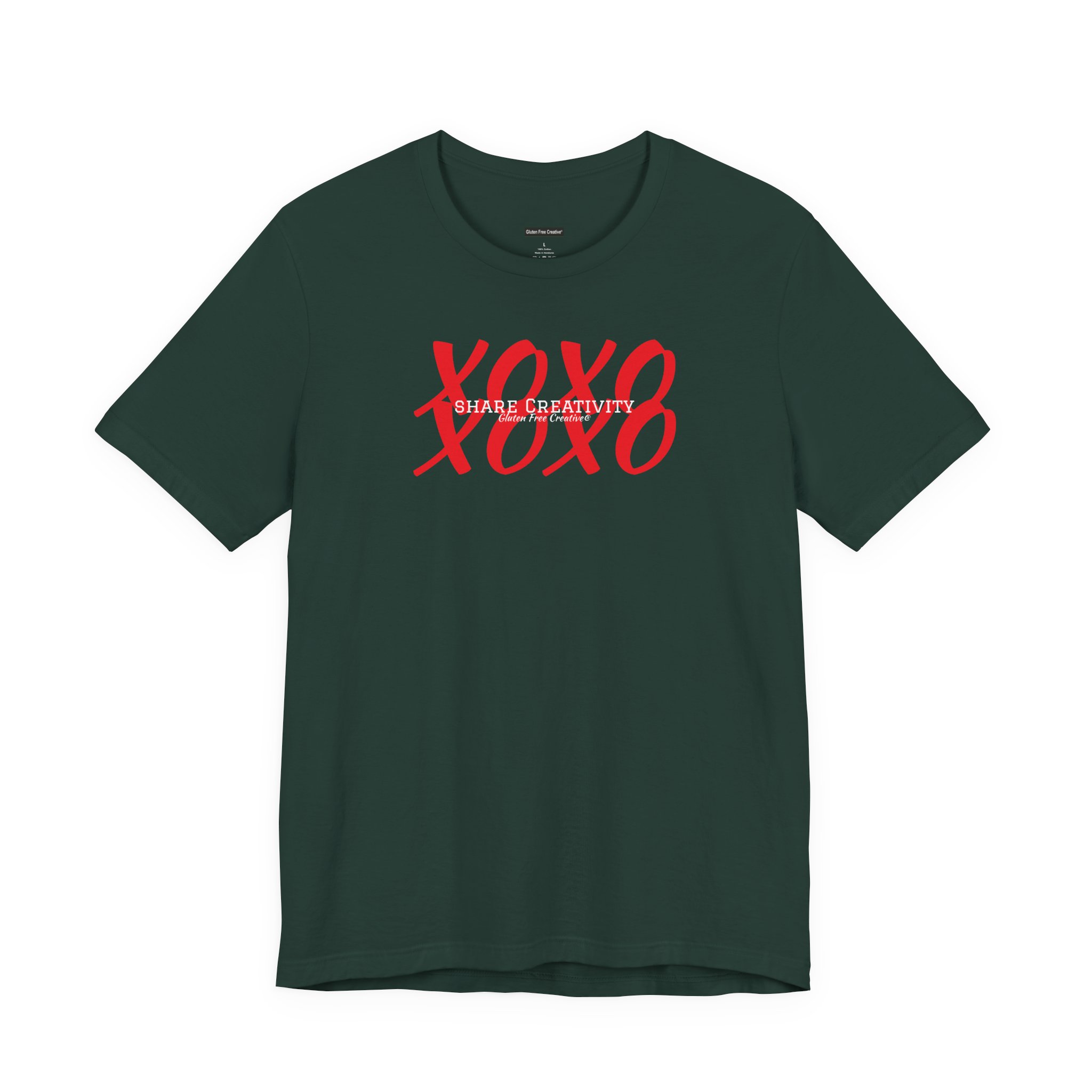 Unisex Crewneck T-Shirt - Share Creativity - Gluten Free Creative® Design - Image 5
