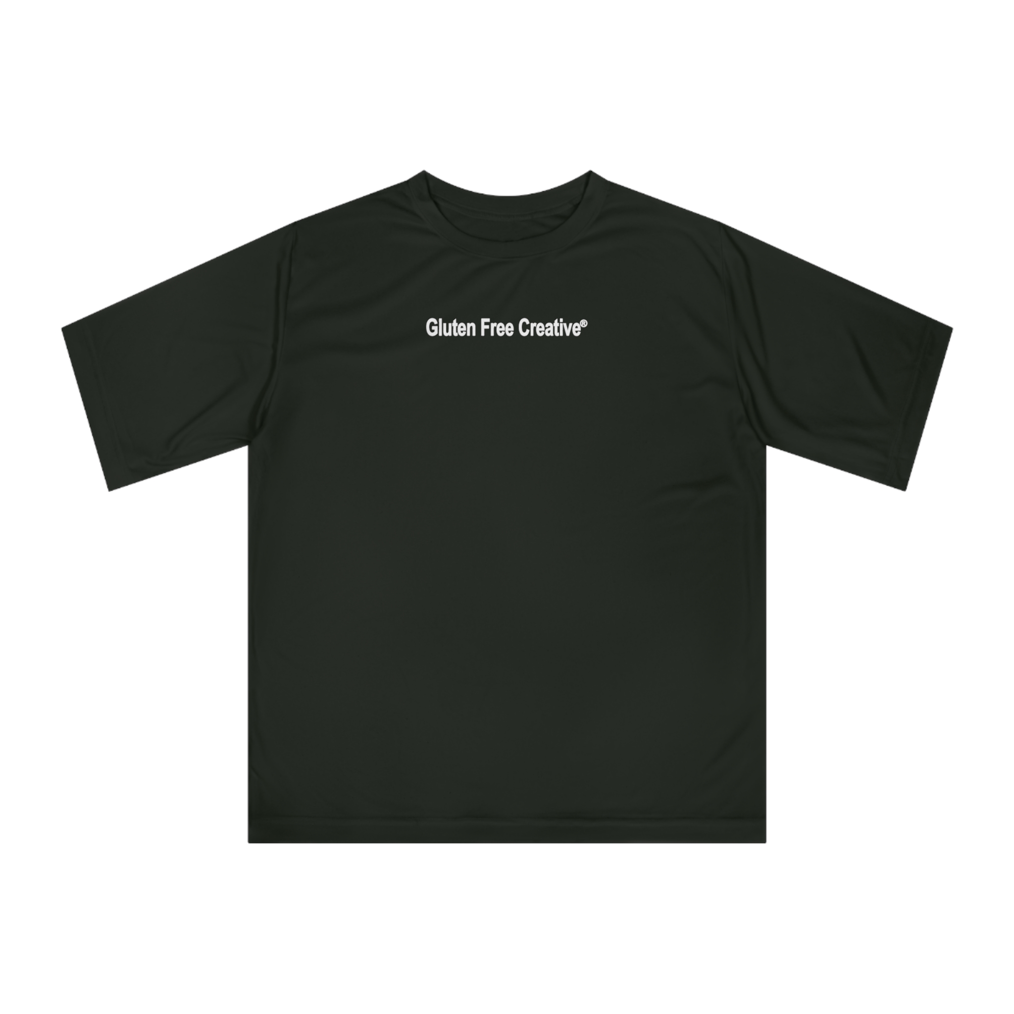 Unisex UPF 40 Sun Protection Shirt - Short Sleeve - Black Gluten Free Creative® Logo Design