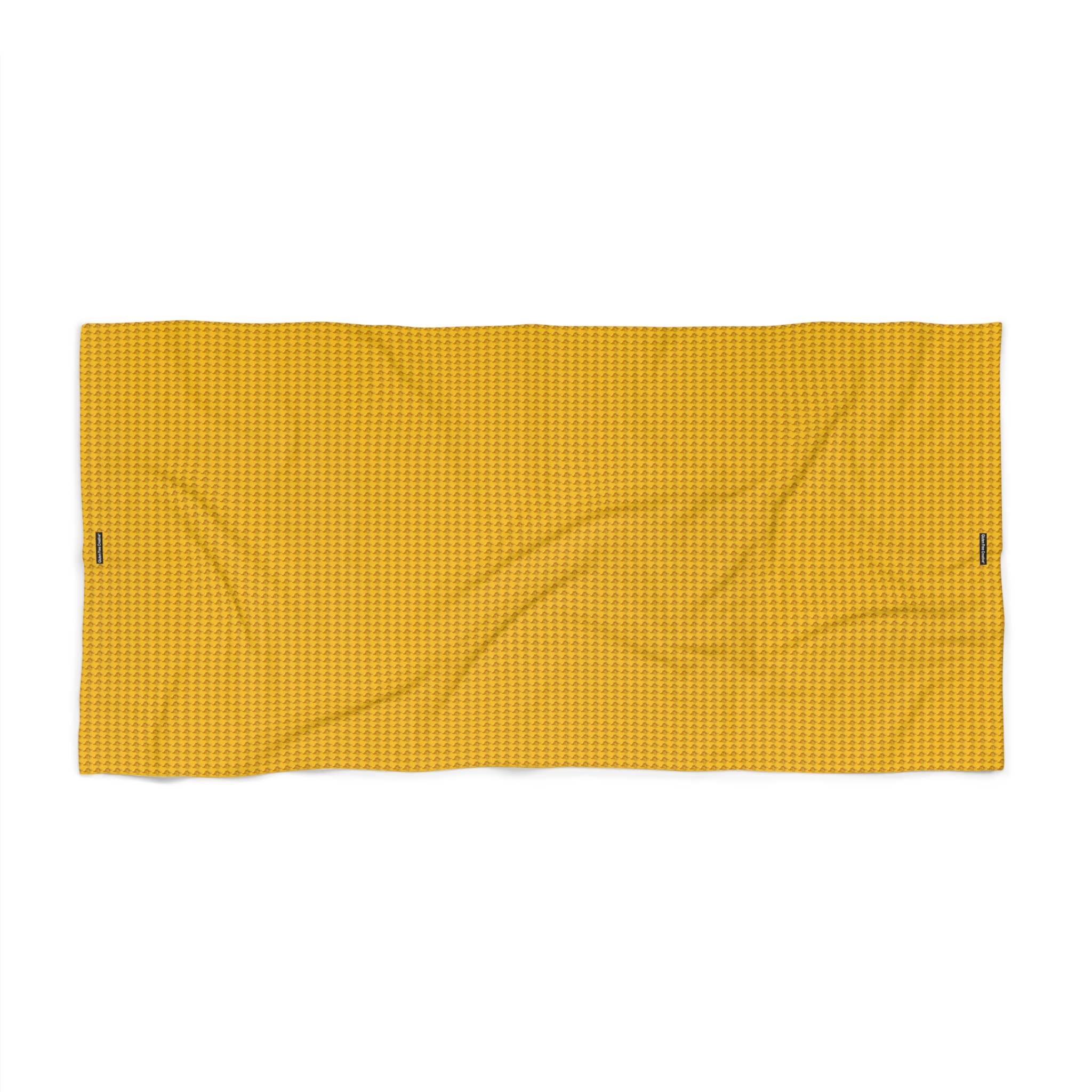 Beach and Bath Towel - Yellow Citrus Splash Gluten Free Creative® Design