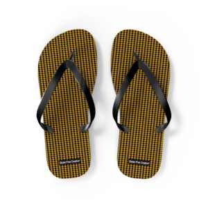 Medium Unisex Flip Flops - Very Orange Gluten Free Creative® Design