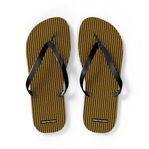 Large Unisex Flip Flops - Very Orange Gluten Free Creative® Design