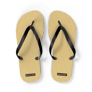 Large Unisex Flip Flops - Orange Love Gluten Free Creative® Design