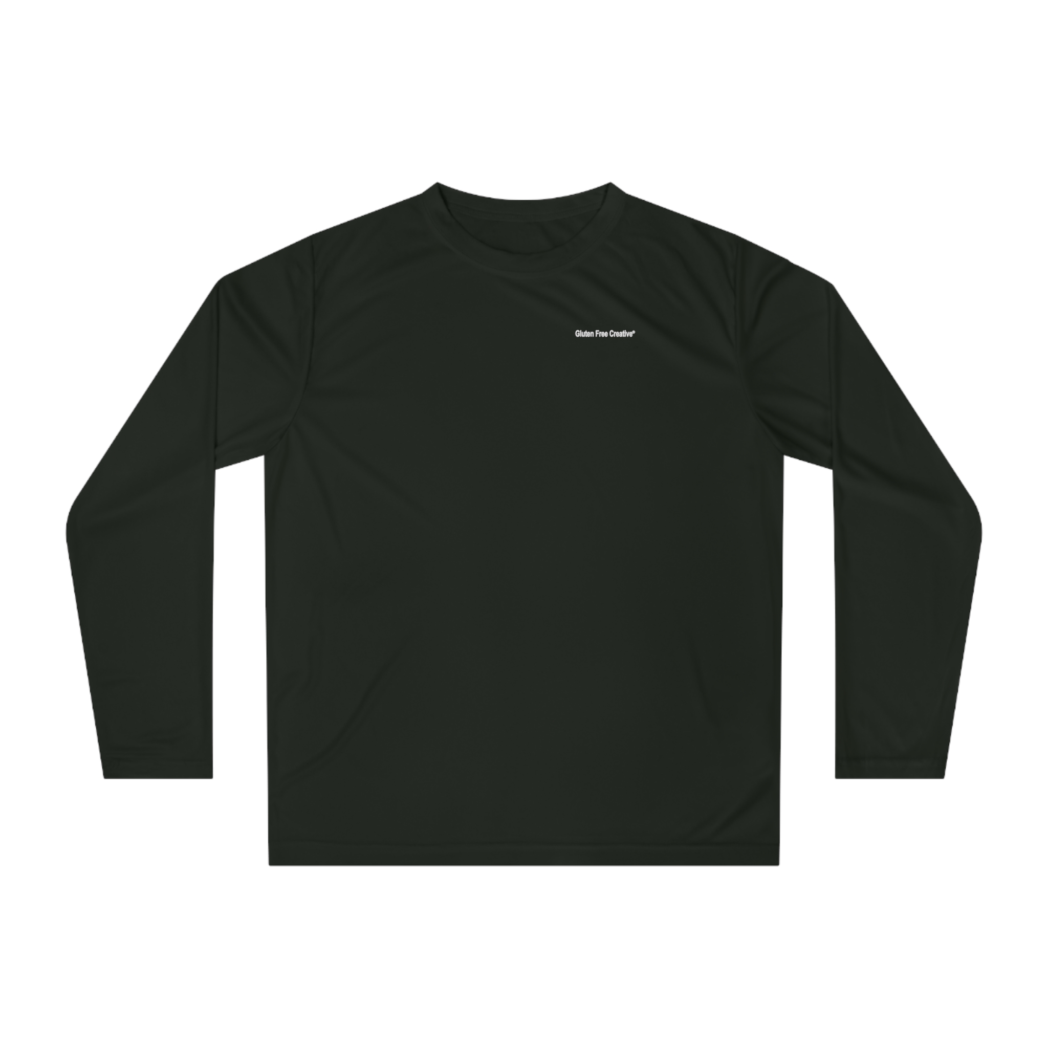 Unisex UPF 40 Sun Protection Shirt - Long Sleeve - Black Gluten Free Creative® Logo Design