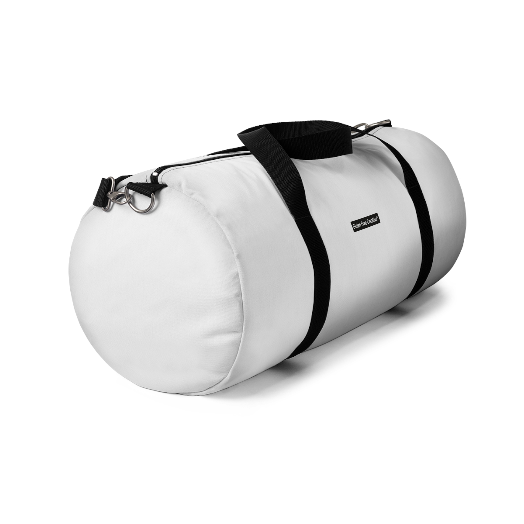 Duffel Bag - White Gluten Free Creative® Logo Design - Image 3