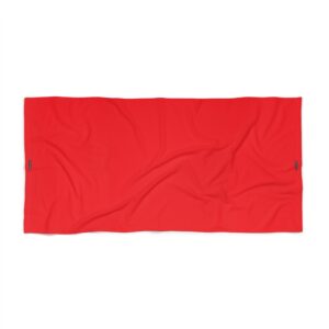 Beach and Bath Towel - Red Gluten Free Creative® Logo Design