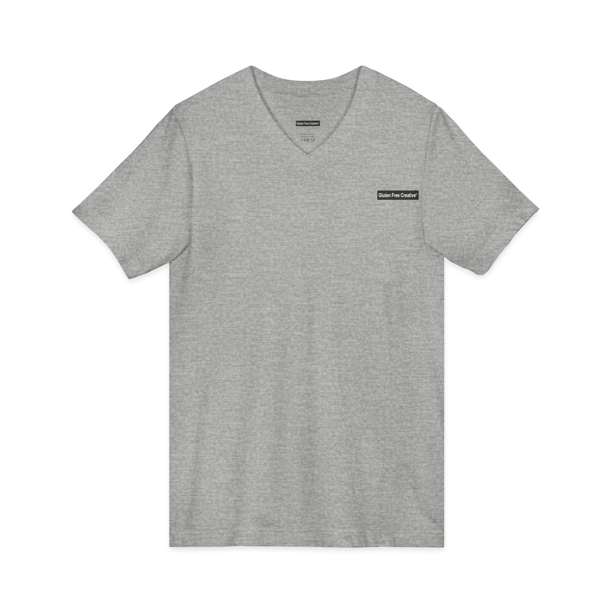 Unisex V-Neck T-Shirt - Gluten Free Creative® Logo Design