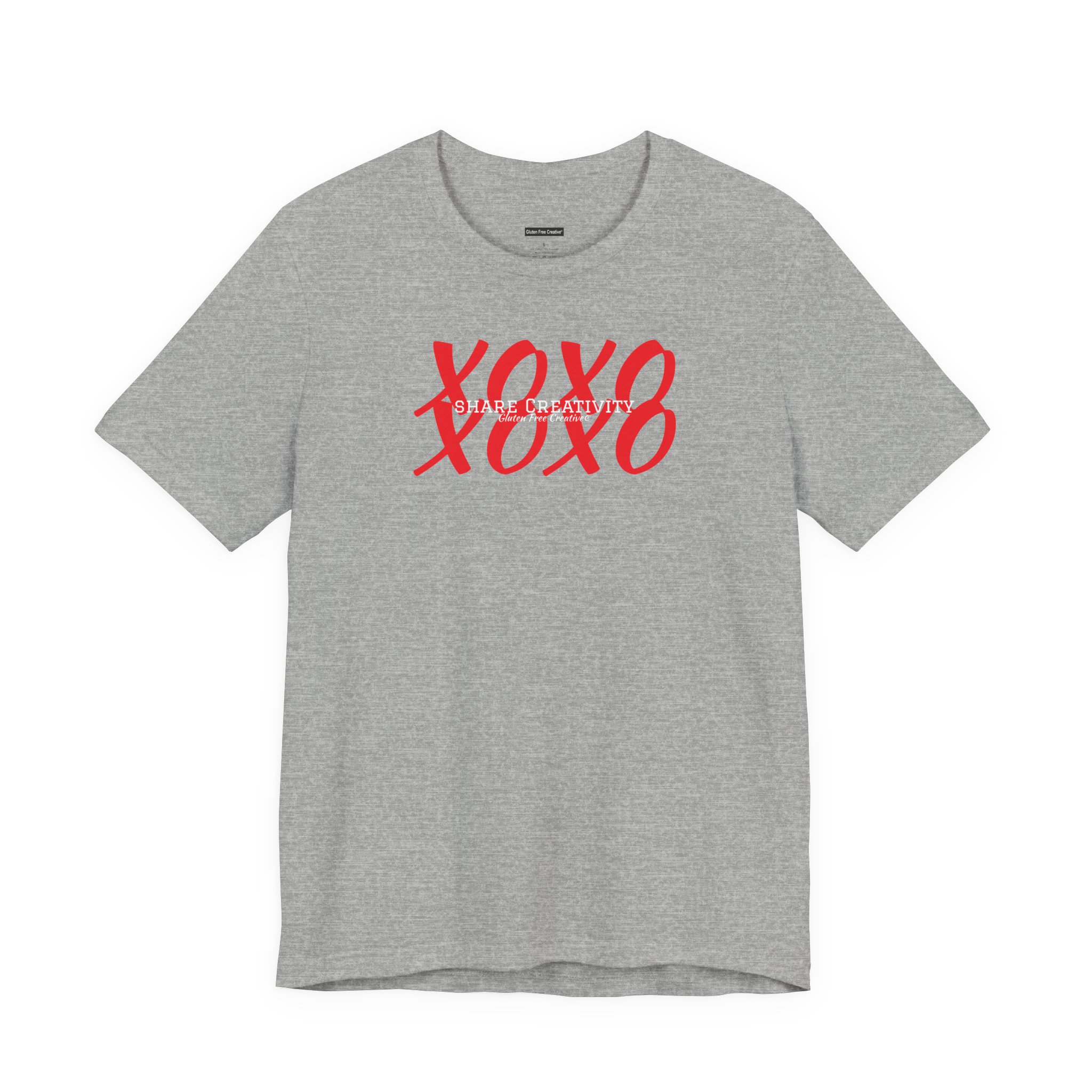 Unisex Crewneck T-Shirt - Share Creativity - Gluten Free Creative® Design - Image 9