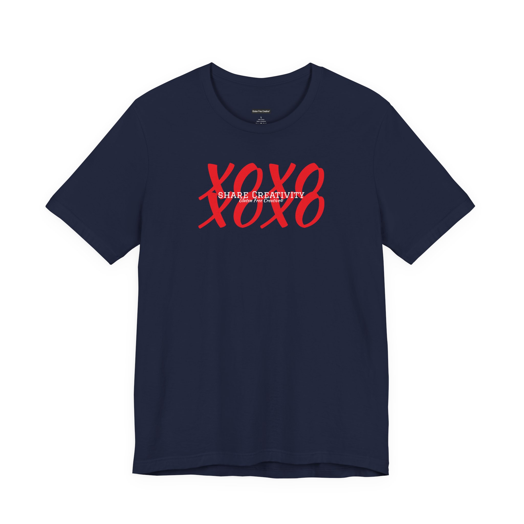 Unisex Crewneck T-Shirt - Share Creativity - Gluten Free Creative® Design - Image 7