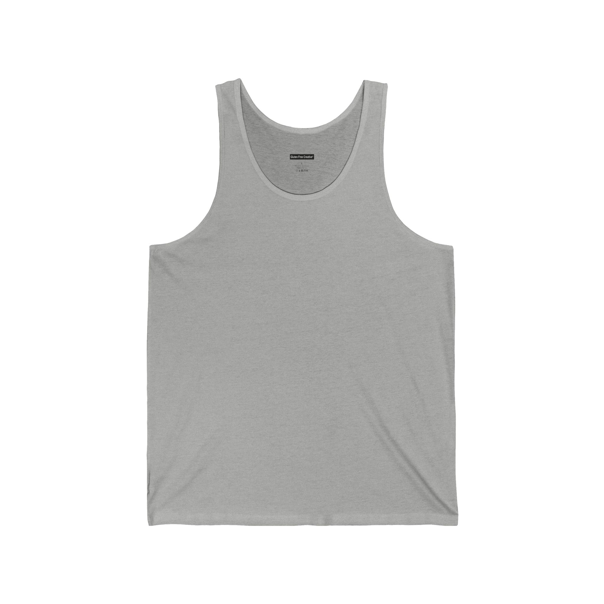 Unisex Jersey Tank - Gluten Free Creative® Solid Colour Design - Image 5