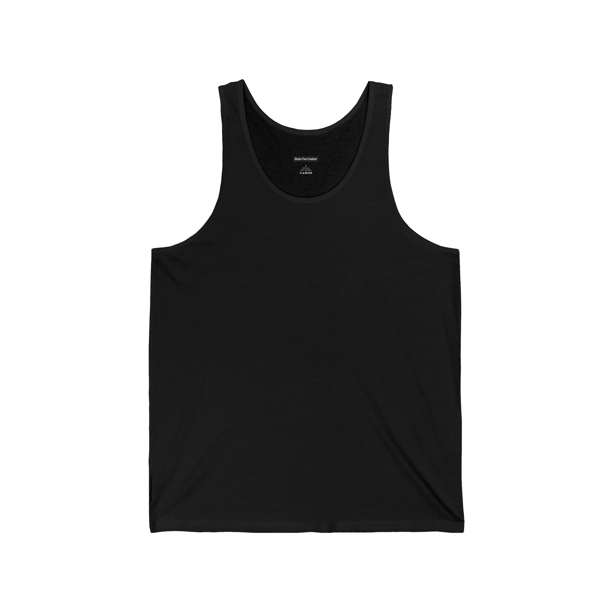 Unisex Jersey Tank - Gluten Free Creative® Solid Colour Design - Image 3