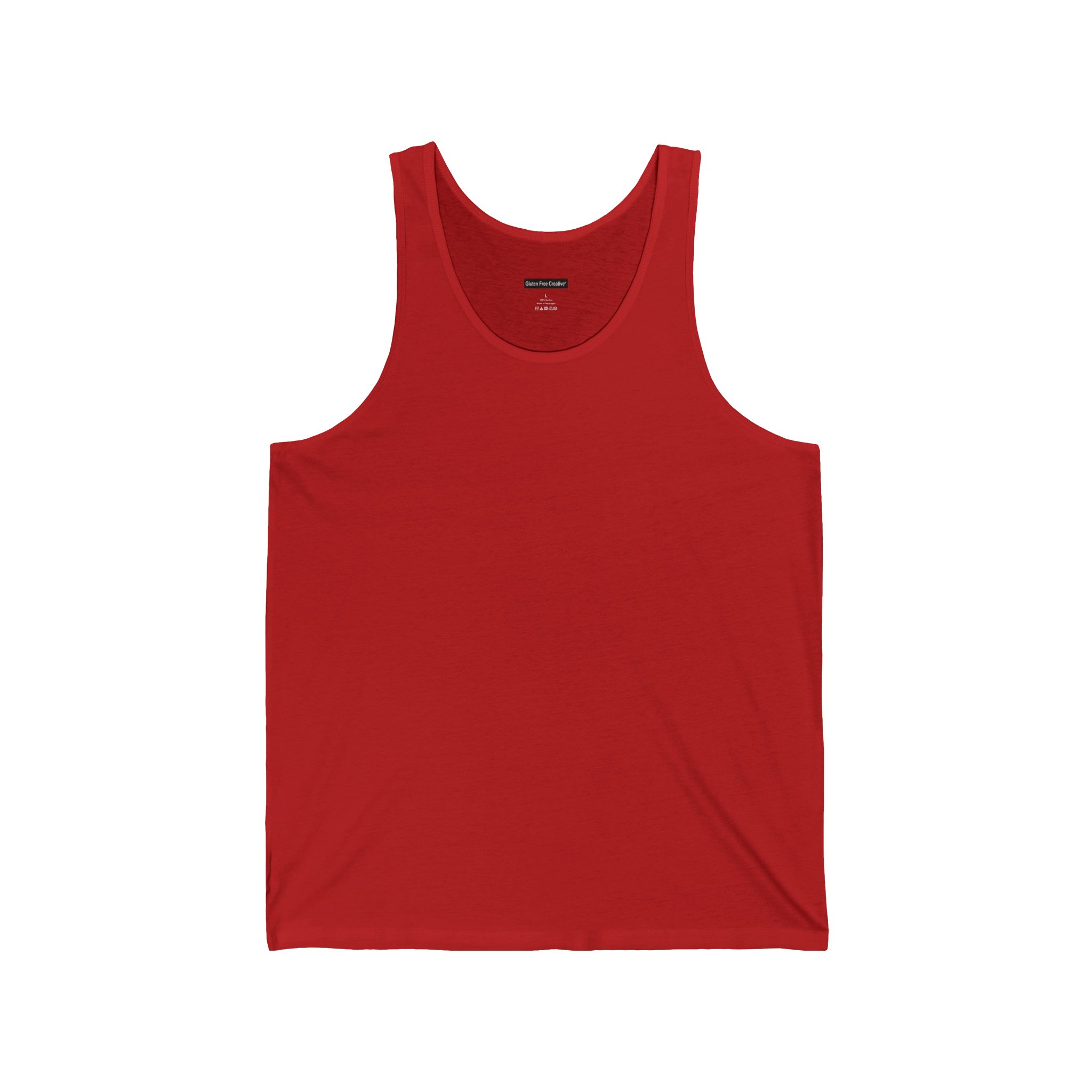 Unisex Jersey Tank - Gluten Free Creative® Solid Colour Design
