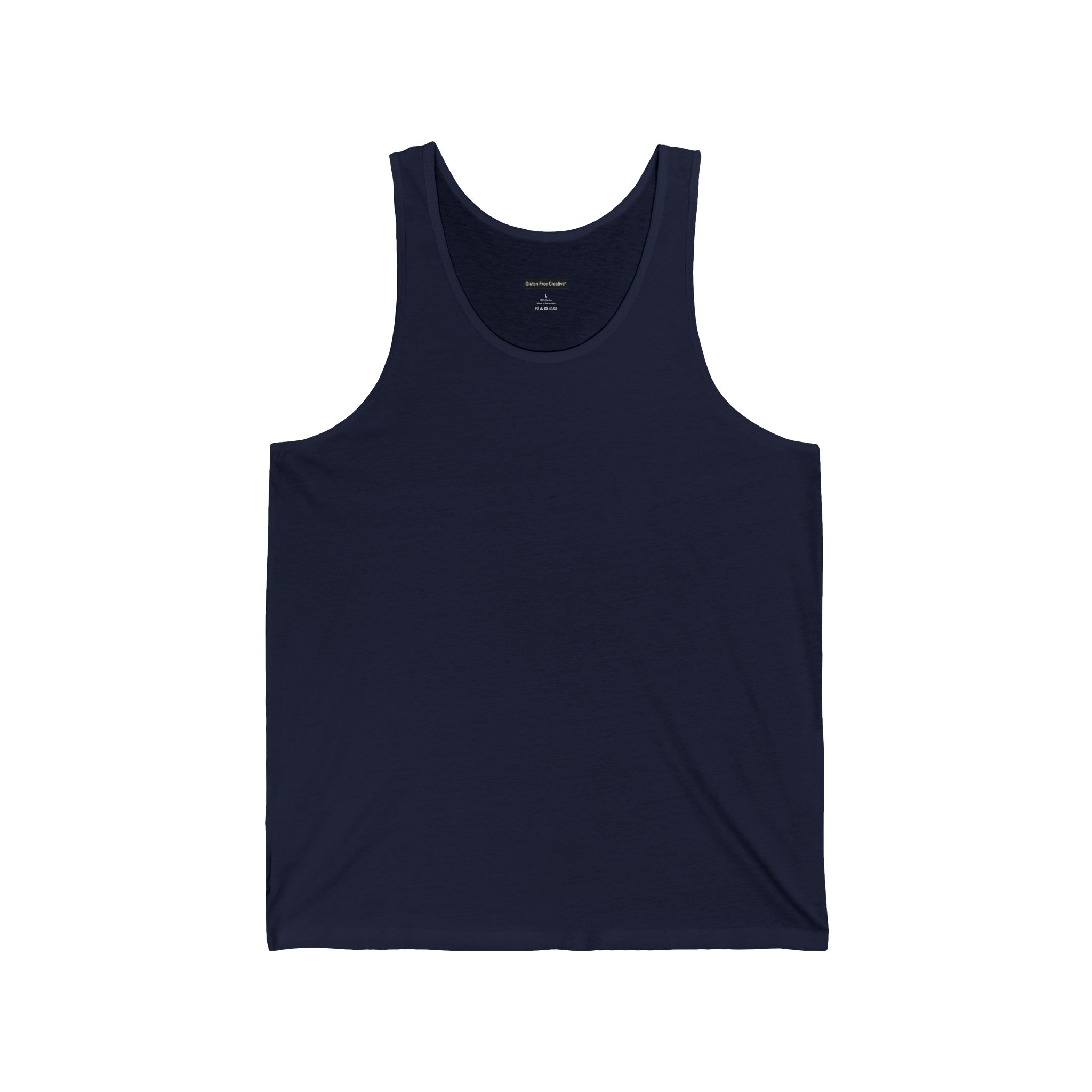 Unisex Jersey Tank - Gluten Free Creative® Solid Colour Design - Image 9