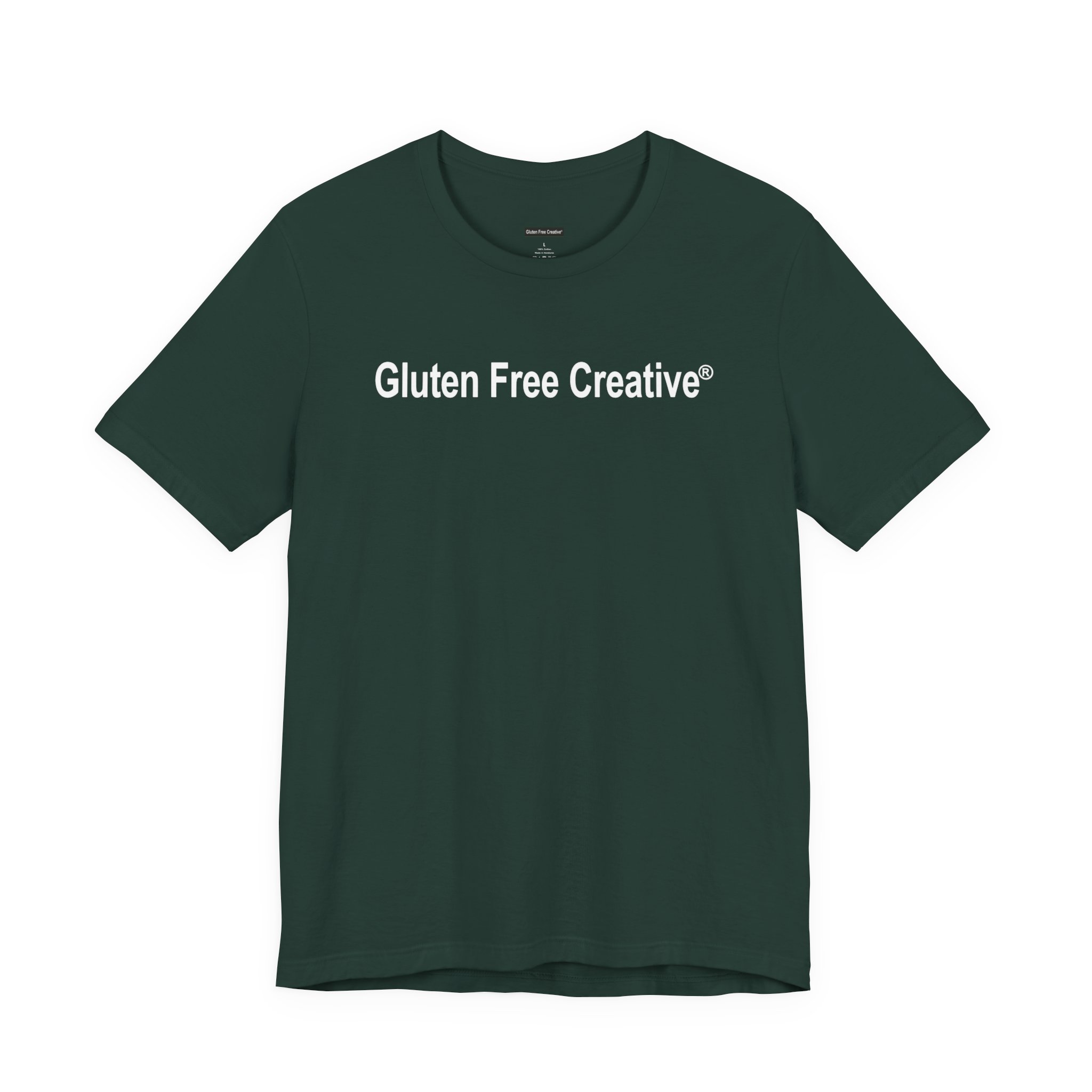 Unisex Crewneck T-Shirt - Gluten Free Creative® Lg Logo Design - Image 3